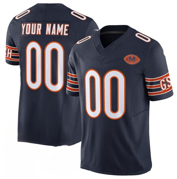 American Football Jersey | Custom C.Bears Active Player Navy 2025 F.U.S.E. With VMH Patch Limited Stitched Football American Jersey - image 1