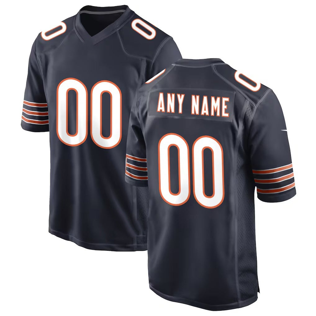 American Football Jersey | Custom C.Bears Navy Game Stitched Football American Jersey - image 1