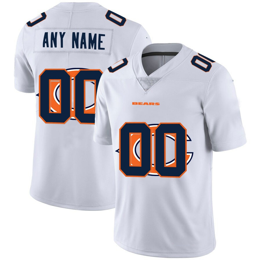 American Football Jersey | Custom C.Bears White Team Big Logo Limited Stitched Football American Jersey - image 1