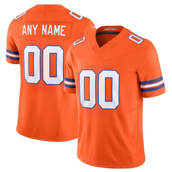 American Football Jersey | Custom D.Broncos Active Player Orange Mile High Collection F.U.S.E. 1977 Throwback Vapor Limited Stitched Football American Jersey - image 1
