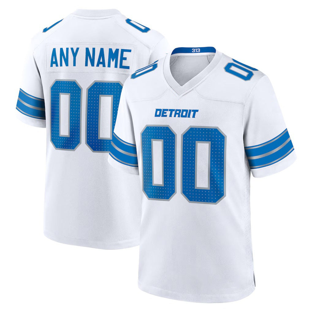 American Football Jersey | Custom D.Lions White Game Stitched Football American Jersey - image 1