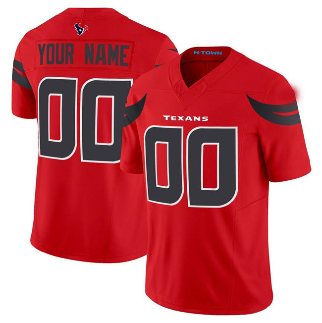 American Football Jersey | Custom H.Texans Active Player Red 2024 Alternate Vapor F.U.S.E. Limited Stitched Jersey - image 1