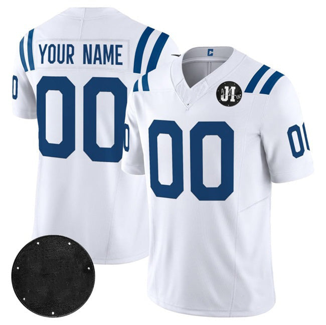 American Football Jersey | Custom IN.Colts Active Player White 2025 F.U.S.E. Jim Irsay Patch Vapor Limited Stitched Football Stitched Jersey - image 1