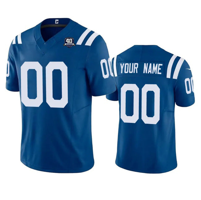 American Football Jersey | Custom IN.Colts Blue 2023 F.U.S.E 40th Anniversary Stitched Football Stitched Jersey - image 1