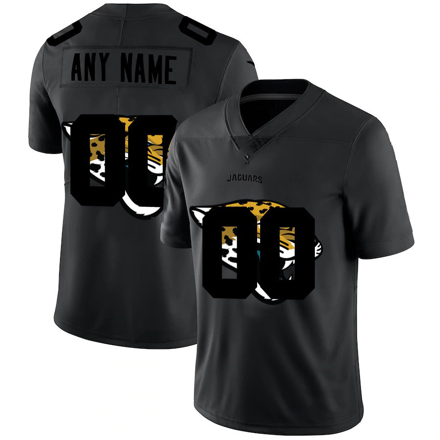 American Football Jersey | Custom J.Jaguars Black Team Logo Dual Overlap Limited MAROU - image 1