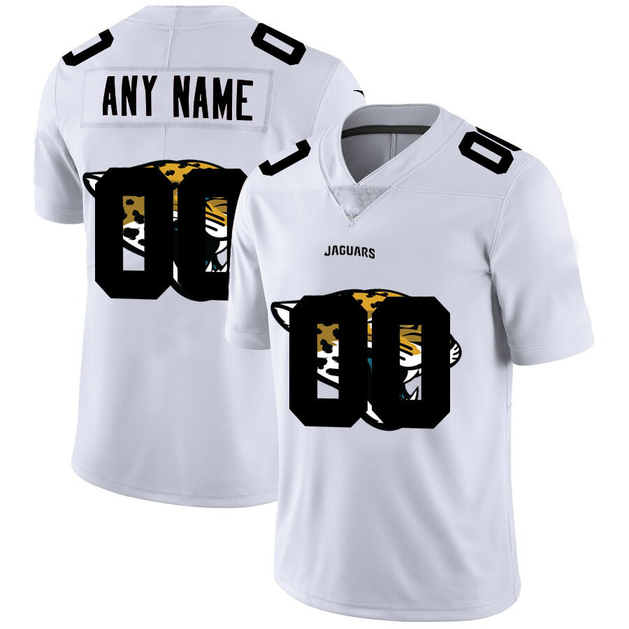 American Football Jersey | Custom J.Jaguars White Team Big Logo Limited Jersey - image 1