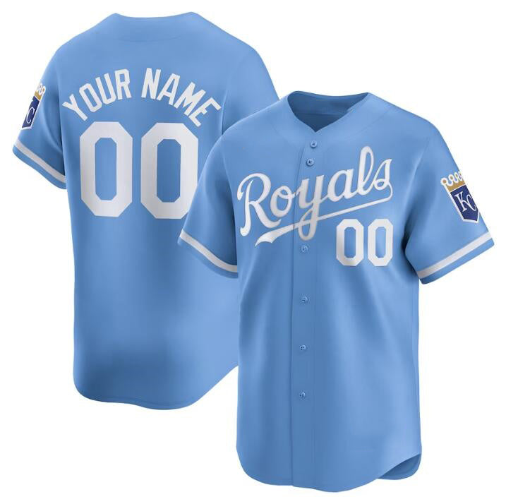 Baseball Jersey | Custom Kansas City Royals Active Player Light Blue 2024 Alternate Limited Stitched - image 1