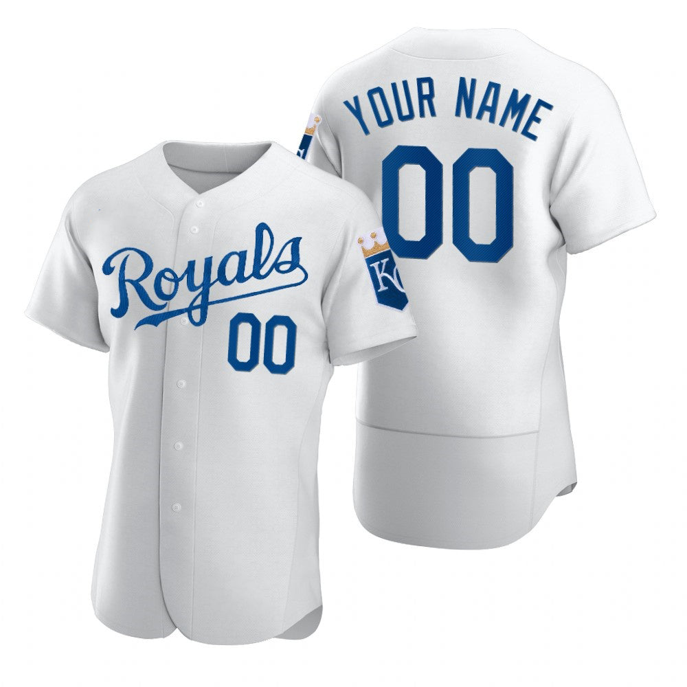 Baseball Jersey | Custom Kansas City Royals White 2020 Stitched Flex - image 1