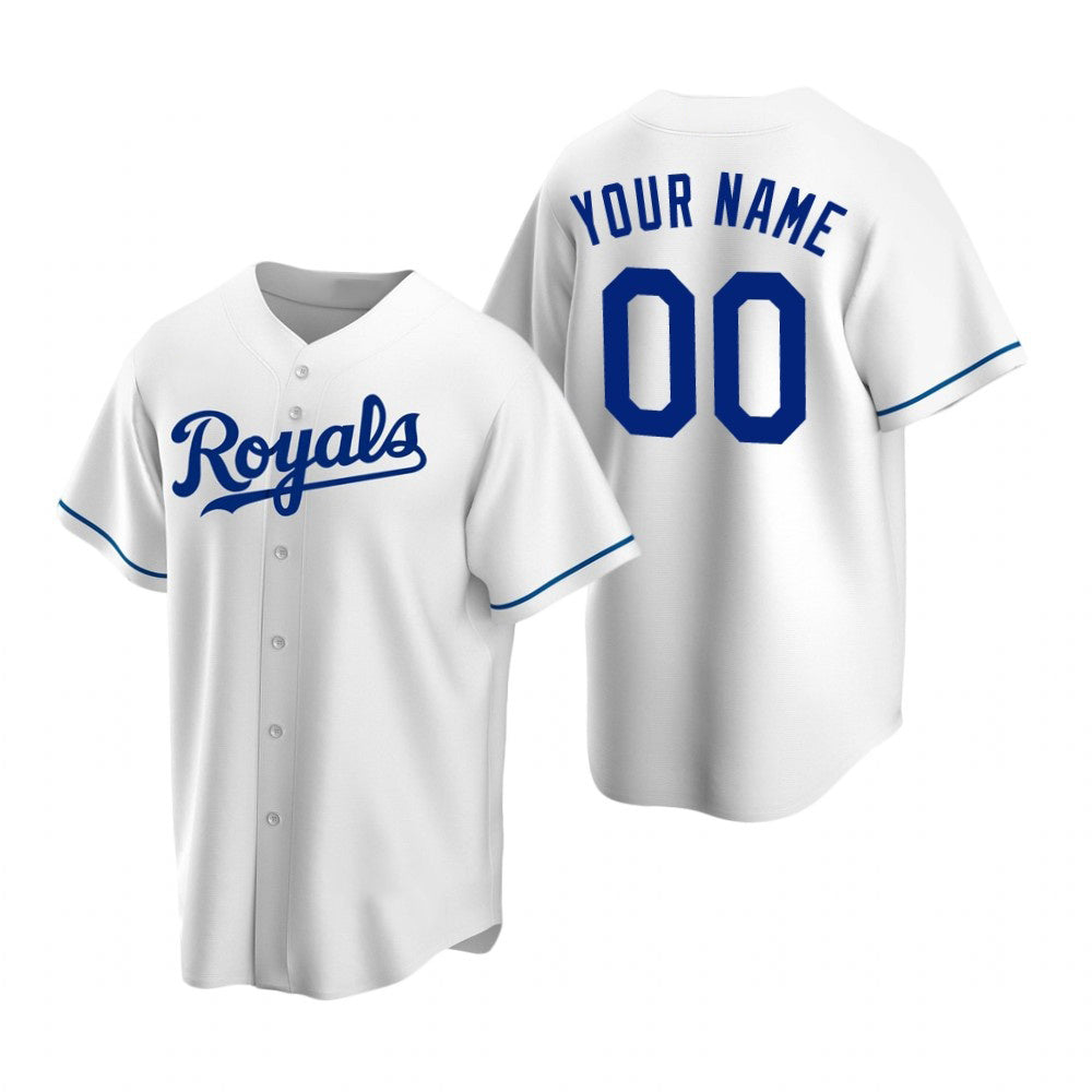 Baseball Jersey | Custom Kansas City Royals White Stitched Home - image 1