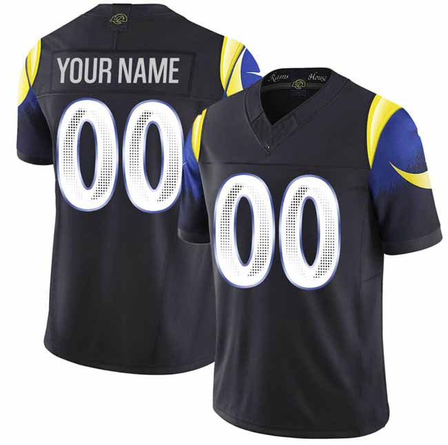 American Football Jersey | Custom LA.Rams Active Player Black 2025 F.U.S.E. Rivalries Vapor Limited Stitched Jersey - image 1