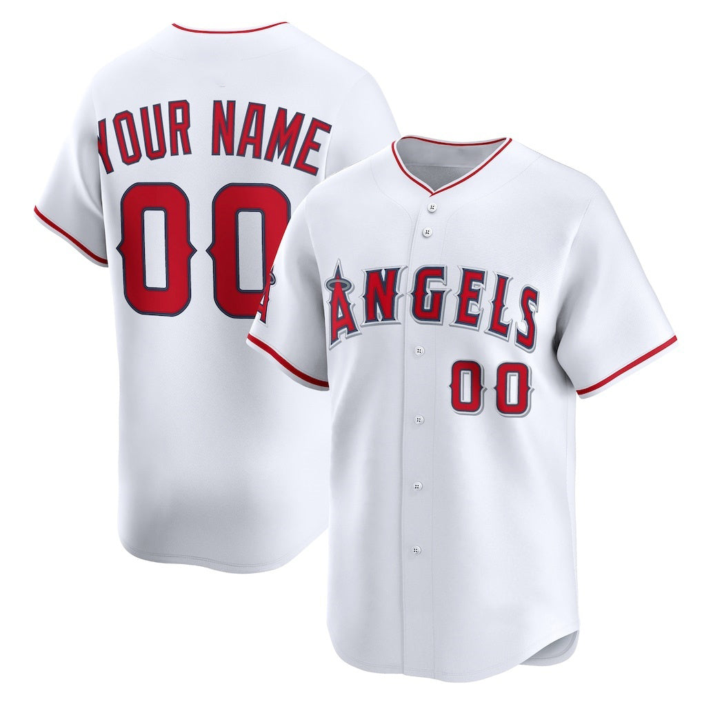 Baseball Jersey | Custom Los Angeles Angels White Home Limited - image 1
