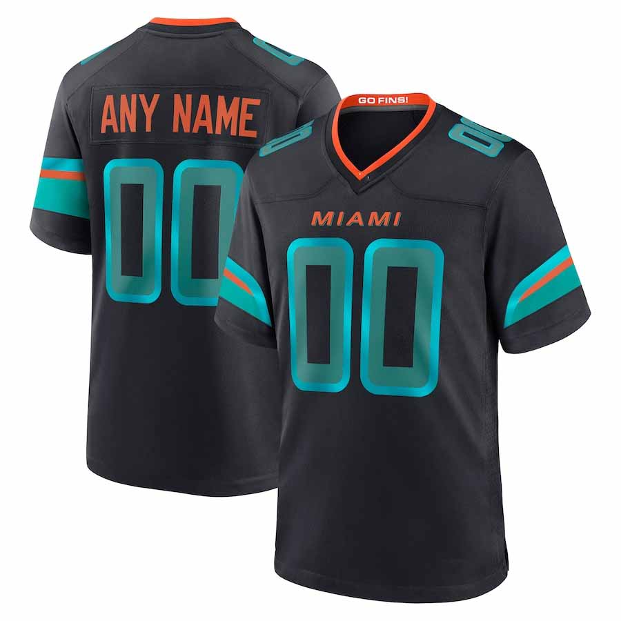 American Football Jersey | Custom M.Dolphins 2025 Rivalries Collection Game Jersey - Pitch Blue - image 1