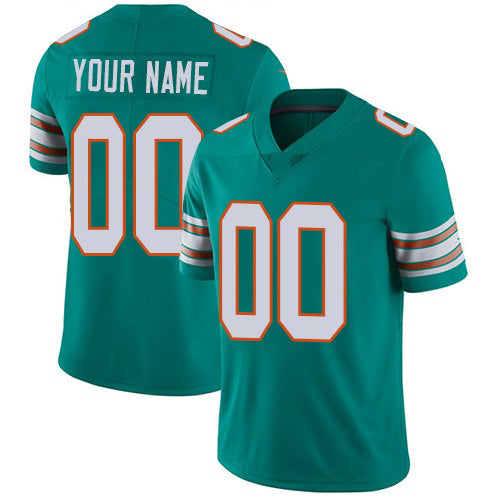 American Football Jersey | Custom M.Dolphins Alternate Aqua Green Stitched Limited Marou - image 1