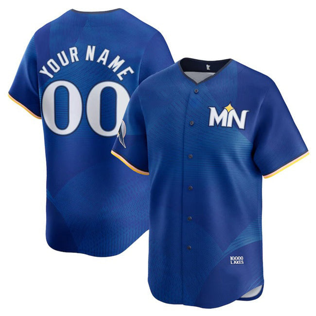Baseball Jersey | Custom Minnesota Twins Active Player Royal 2024 City Connect Limited Stitched - image 1
