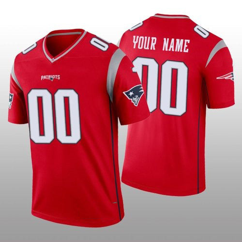 American Football Jersey | Custom NE.Patriots Red Inverted Legend Marou - image 1