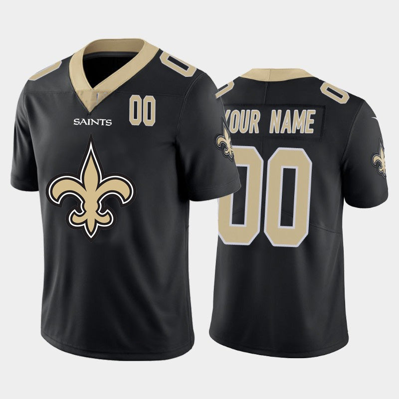 American Football Jersey | Custom NO.Saints Black Team Big Logo Number Limited Marou - image 1