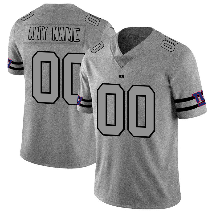 American Football Jersey | Custom NY.Giants 2019 Gray Gridiron Gray Limited Marou - image 1