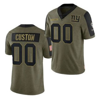 American Football Jersey | Custom NY.Giants Olive ACTIVE PLAYER 2021 Salute To Service Limited Stitched Marou - image 1