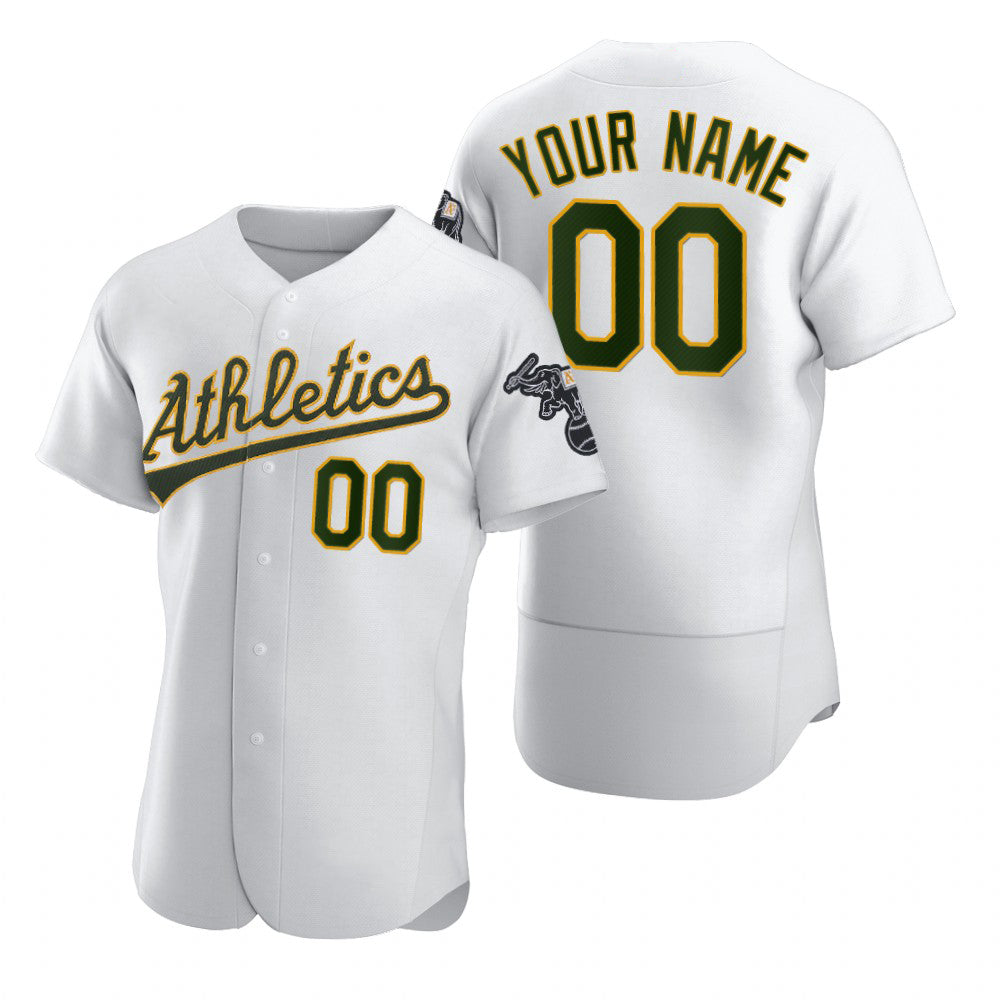 Baseball Jersey | Custom Oakland Athletics White 2020 Stitched Flex - image 1