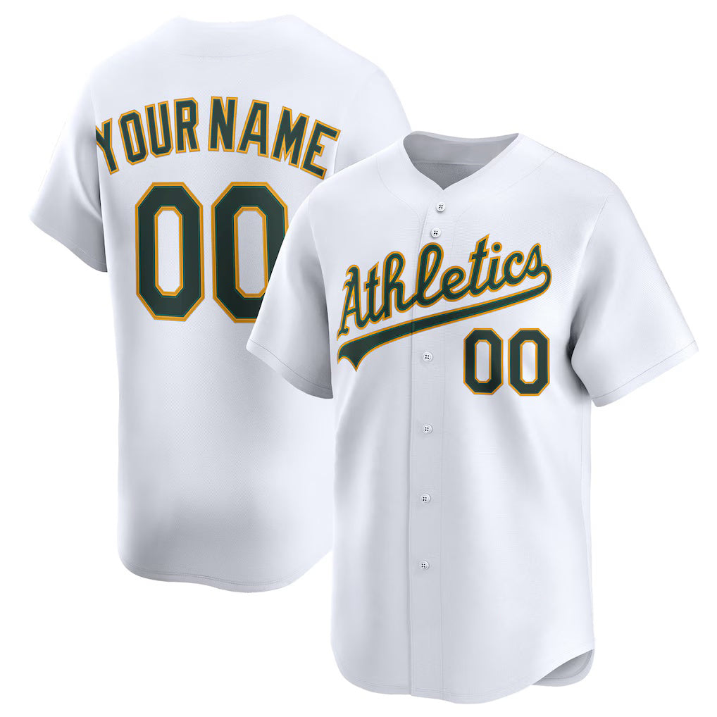 Baseball Jersey | Custom Oakland Athletics White Home Limited - image 1