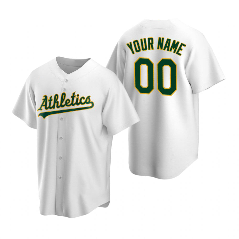 Baseball Jersey | Custom Oakland Athletics White Stitched Home - image 1
