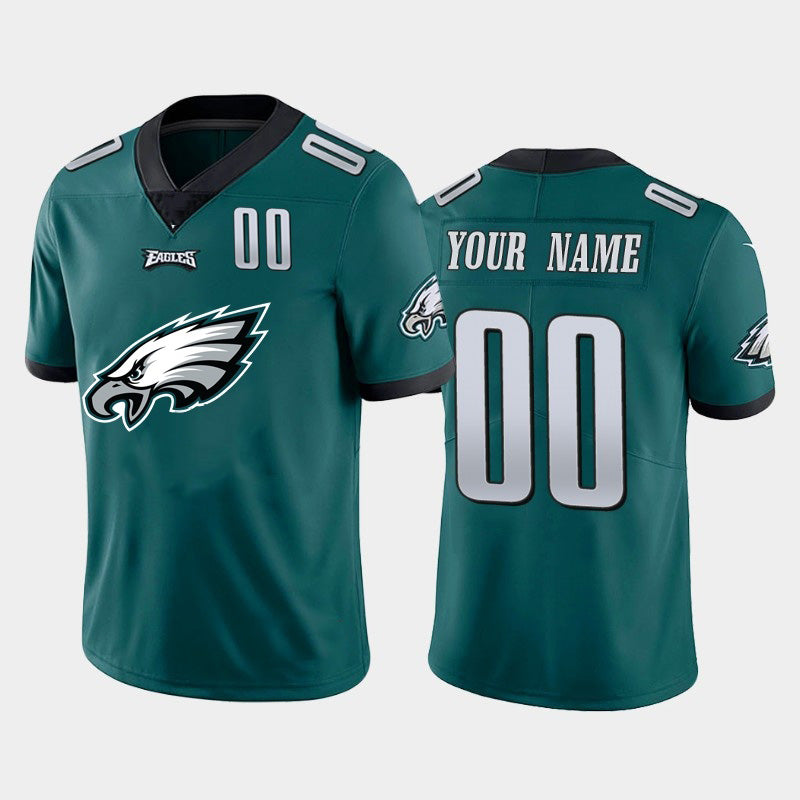 American Football Jersey | Custom P.Eagles Green Team Big Logo Number Limited Marou - image 1