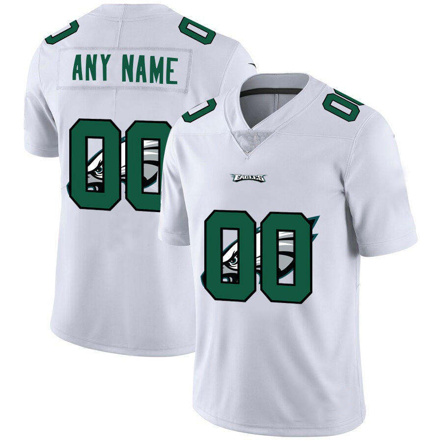 American Football Jersey | Custom P.Eagles White Team Big Logo Limited Marou - image 1