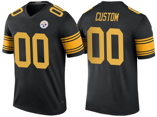 American Football Jersey | Custom P.Steelers Black Color Rush Legend Limited Marou - image 1
