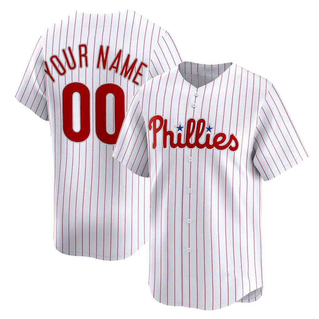 Baseball Jersey | Custom Philadelphia Phillies White Home Limited - image 1