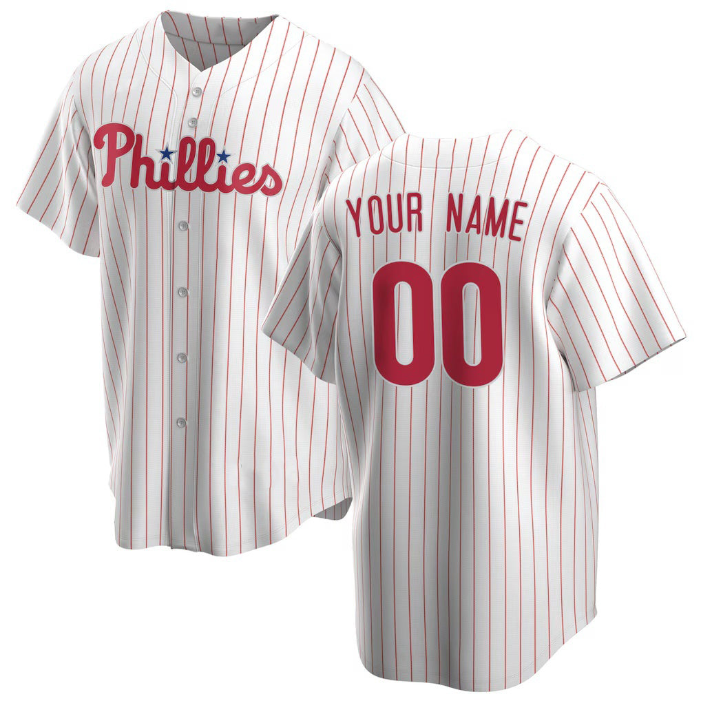 Baseball Jersey | Custom Philadelphia Phillies White Home Replica - image 1