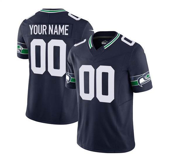 American Football Jersey | Custom S.Seahawks Active Player 2023 F.U.S.E. Navy Limited Stitched Marou - image 1