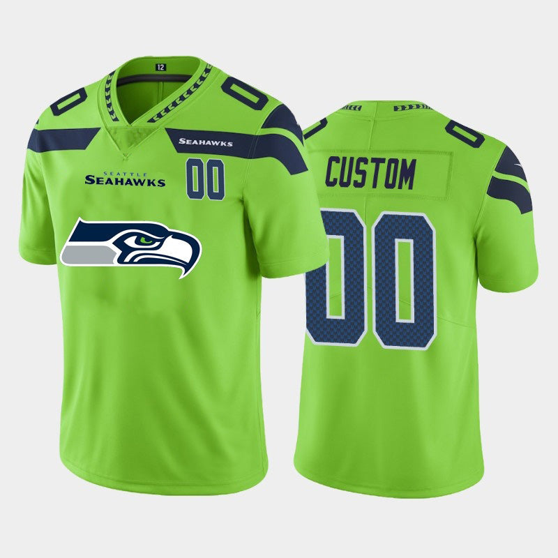 American Football Jersey | Custom S.Seahawks Green Team Big Logo Number Limited Marou - image 1