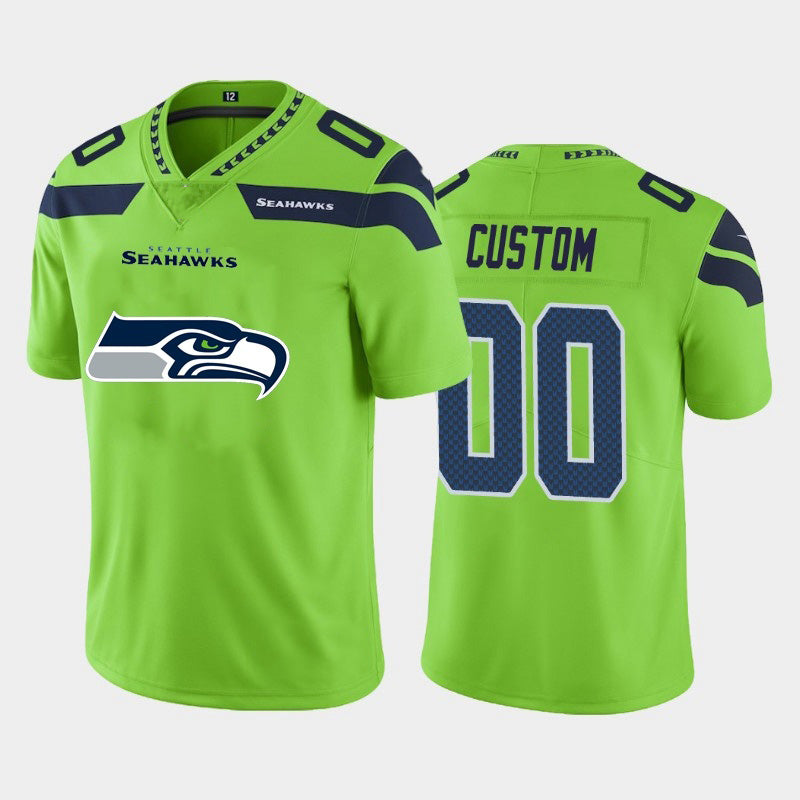 American Football Jersey | Custom S.Seahawks Green Team Big Logo Limited Marou - image 1