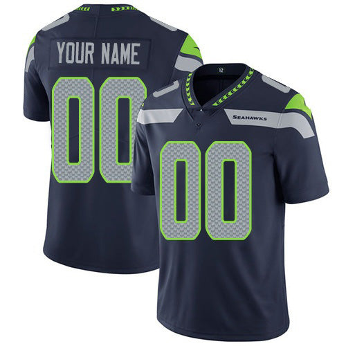 American Football Jersey | Custom S.Sehawks Navy Player Limited Marou - image 1