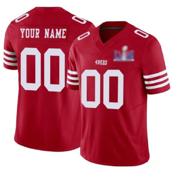 American Football Jersey | Custom SF.49ers Active Player Red 2024 F.U.S.E. LVIII Patch Limited Stitched Marou - image 1