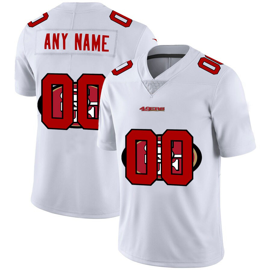 American Football Jersey | Custom SF.49ers White Team Big Logo Limited Marou - image 1