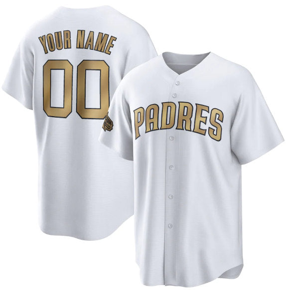 Baseball Jersey | Custom San Diego Padres Active Player White 2022 All-Star Stitched - image 1