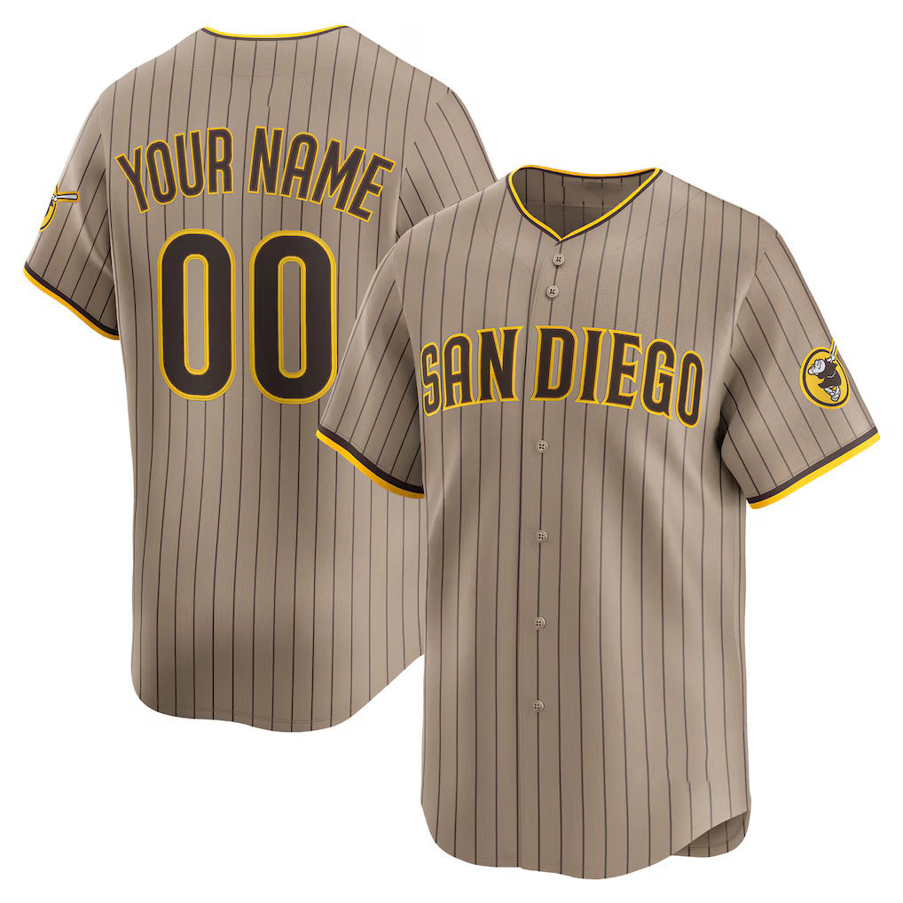 Baseball Jersey | Custom San Diego Padres Sand Alternate Limited - image 1