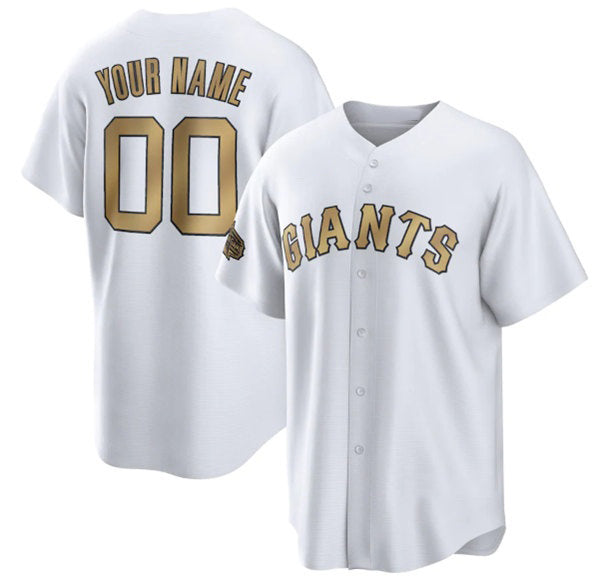 Baseball Jersey | Custom San Francisco Giants Active Player White 2022 All-Star Stitched - image 1