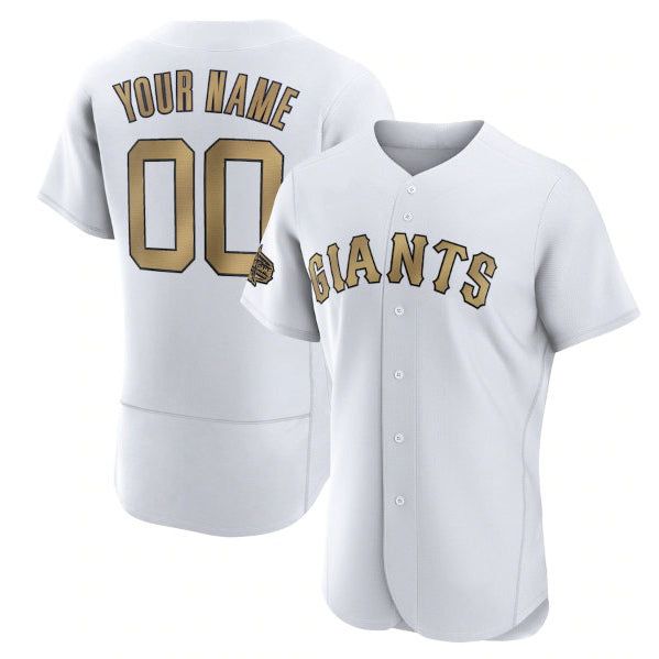 Baseball Jersey | Custom San Francisco Giants Active Player White 2022 All-Star Stitched - image 1