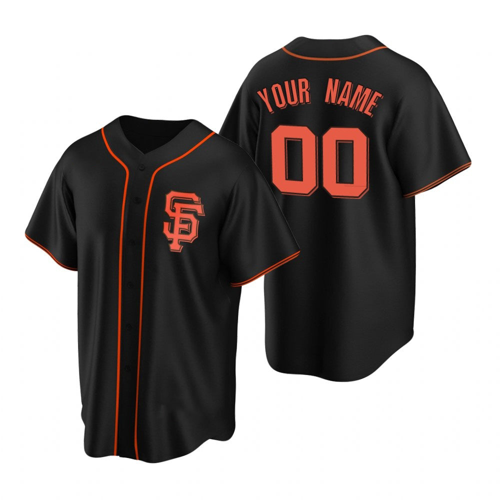 Baseball Jersey | Custom San Francisco Giants Black Stitched Cool - image 1