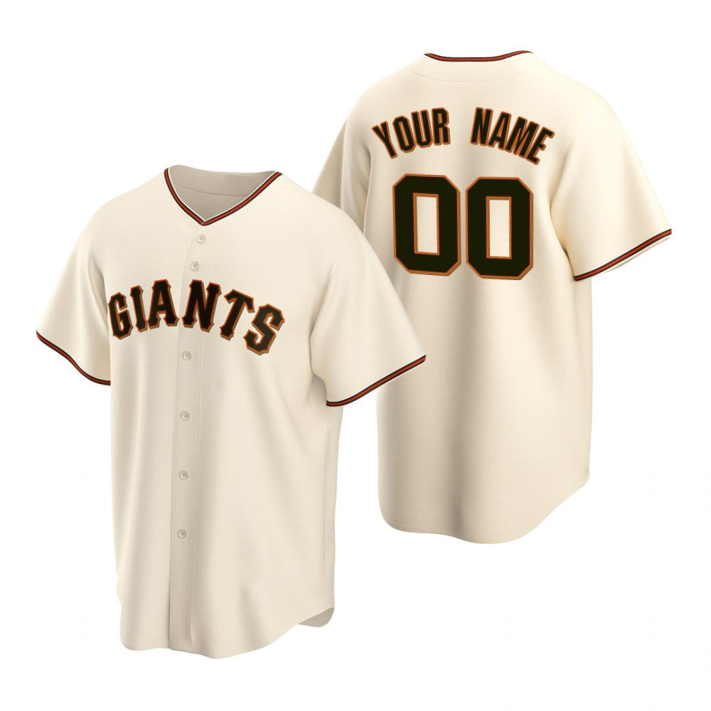 Baseball Jersey | Custom San Francisco Giants Cream Stitched Home - image 1