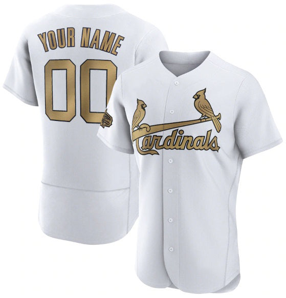Baseball Jersey | Custom St. Louis Cardinals Active Player White 2022 All-Star Stitched - image 1