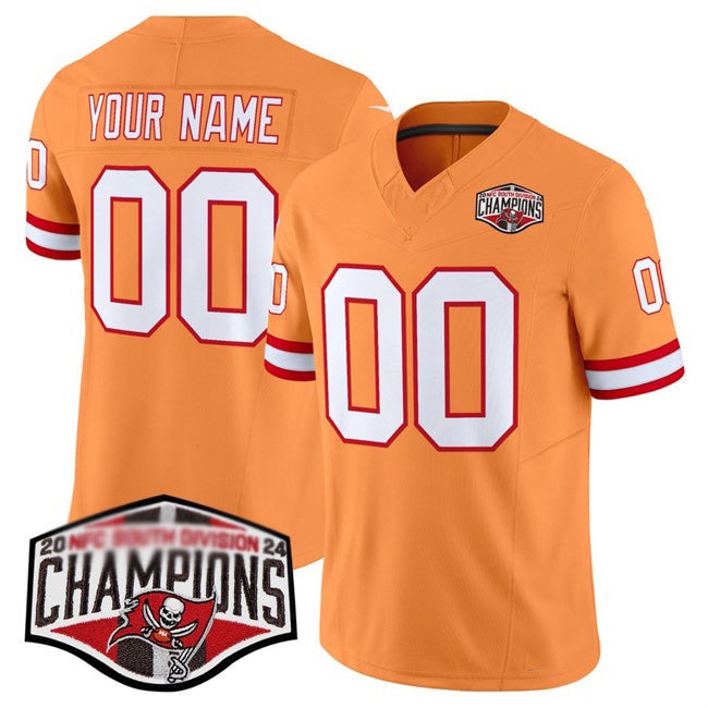 American Football Jersey | Custom TB.Buccaneers Active Player Orange F.U.S.E. 2024 NFC South Champions Limited Stitched Marou - image 1