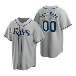 Baseball Jersey | Custom Tampa Bay Rays Gray 2020 Stitched Road - image 1