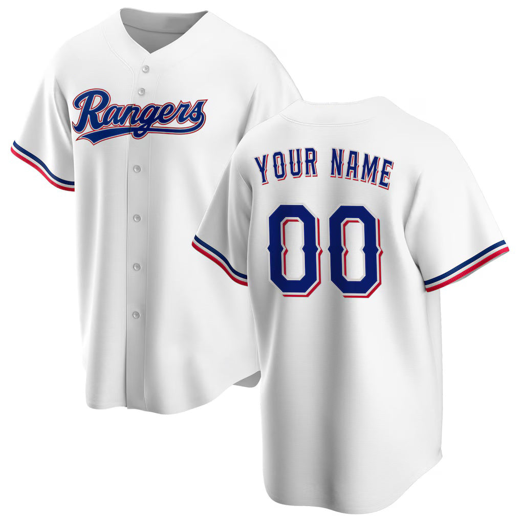 Baseball Jersey | Custom Texas Rangers White Home Replica - image 1