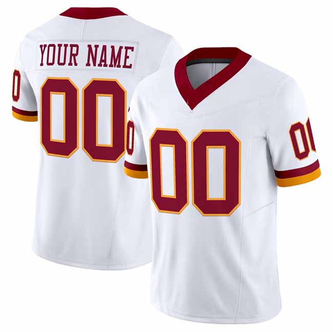 American Football Jersey | Custom W.Commanders Active Player White 2025 F.U.S.E. Throwback Vapor Limited Football Stitched Jersey - image 1