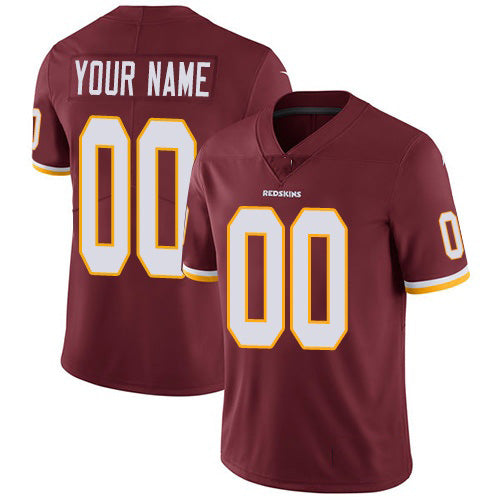 American Football Jersey | Custom W.Redskins Home Burgundy Red Limited Marou - image 1