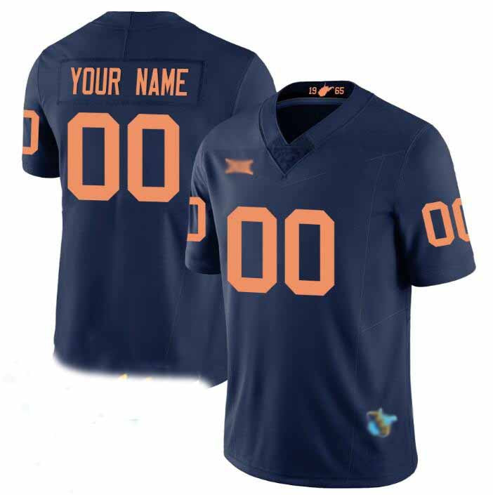 Baseball Jersey | Custom W.Virginia Mountaineers ACTIVE PLAYER Navy F.U.S.E. 1965-2025 Throwback Stitched Jersey - image 1