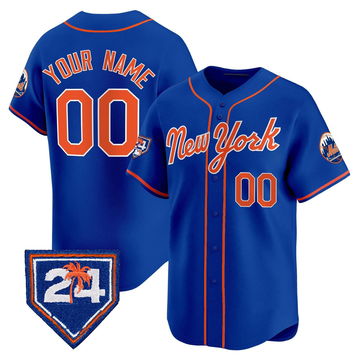 Baseball Jersey | Cutsom New York Mets Active Player Royal 2024 Spring Training Limited Stitched - image 1